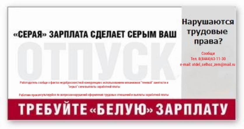 Телефон и почта доверия по вопросам «теневой» занятости граждан и «серых» зарплат» Телефон и почта доверия по вопросам «теневой» занятости граждан и «серых» зарплат»